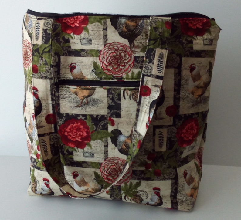Traditional Red Rose Tote Bag