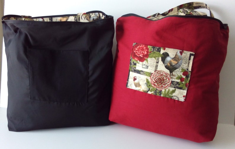 Traditional Red Rose Tote Bag