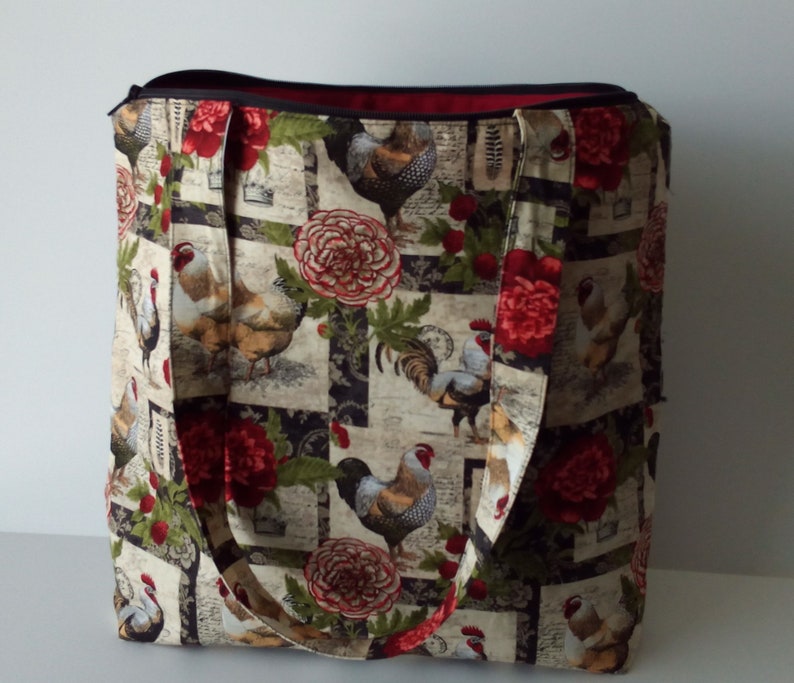 Traditional Red Rose Tote Bag