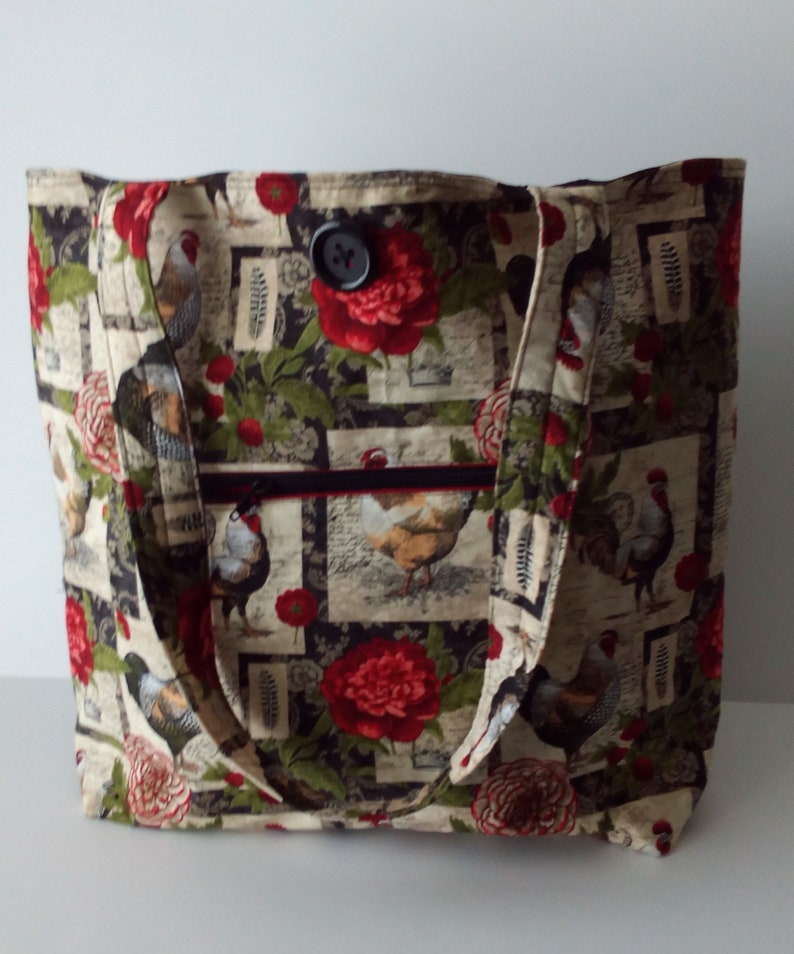 Traditional Red Rose Tote Bag