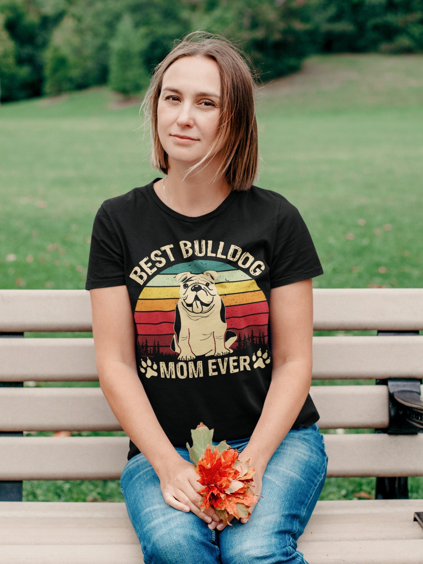 Bulldog Dad Tshirt Dog 