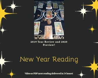 New Year Tarot Reading-24 hr delivery-Video or PDF