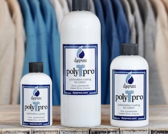 Dyepress polyTpro poly spray sublimation coating for 100% cotton and cotton blends