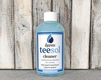Dyepress TeeSol Desizer Fabric Cleaner Poly Spray: Sublimation Desizer for 100% Cotton & Cotton Blends
