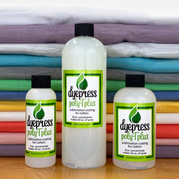 Dyepress Poly-T Plus Poly Spray: Sublimation Coating for 100% Cotton & Cotton Blends