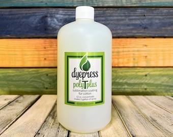 Dyepress Poly-T Plus 1 Gallon Poly Spray: Sublimation Coating for 100% Cotton & Cotton Blends