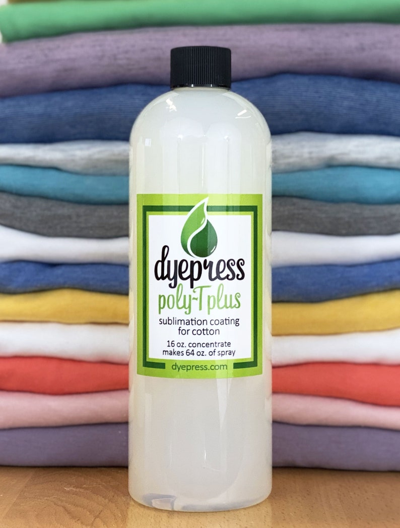 Dyepress PolyT Plus Poly Spray Sublimation Coating for 100 Etsy