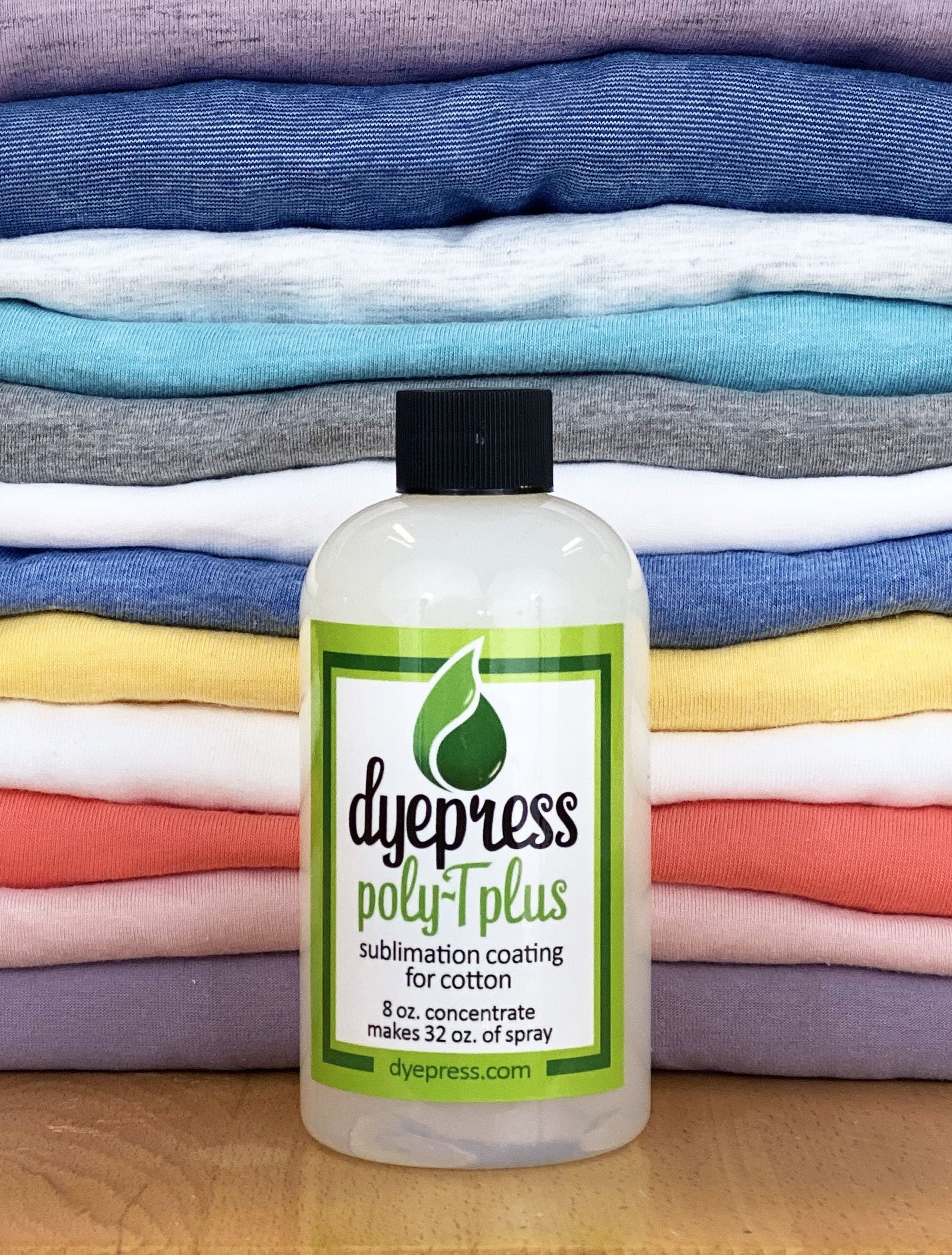 Dyepress Poly-t Plus 32 Oz. Spray: Sublimation Coating for 100% Cotton &  Cotton Blends 