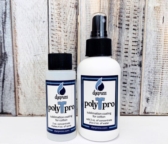 Dyepress Polytpro Poly Spray: Sublimation Spray for 100% Cotton & Cotton  Blends 