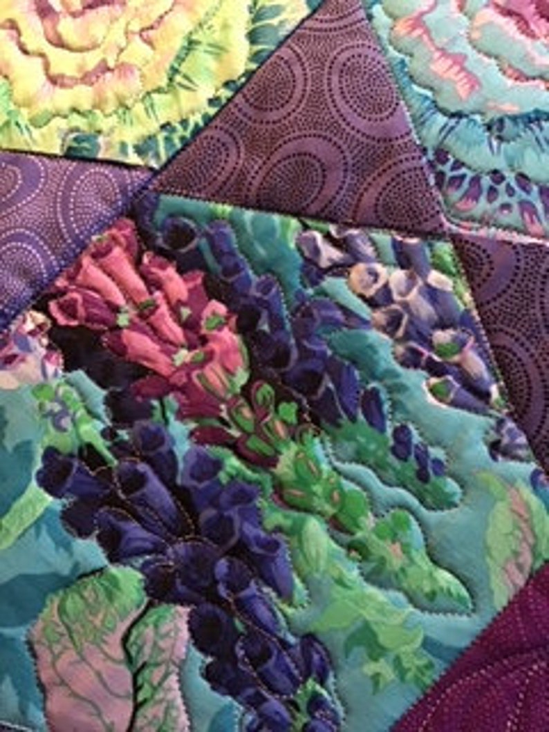 Mediterranean Hexagons A Kaffe Fassett Quilt From Quilts in Morocco Etsy