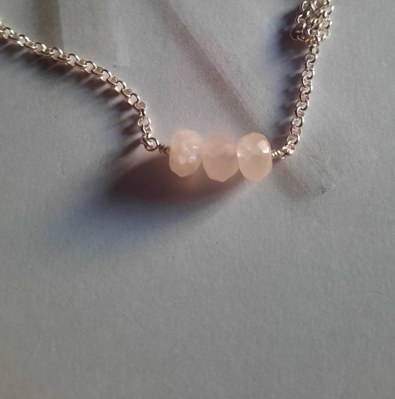 Beryl Necklace White Goshenite Crystal Bar Necklace
