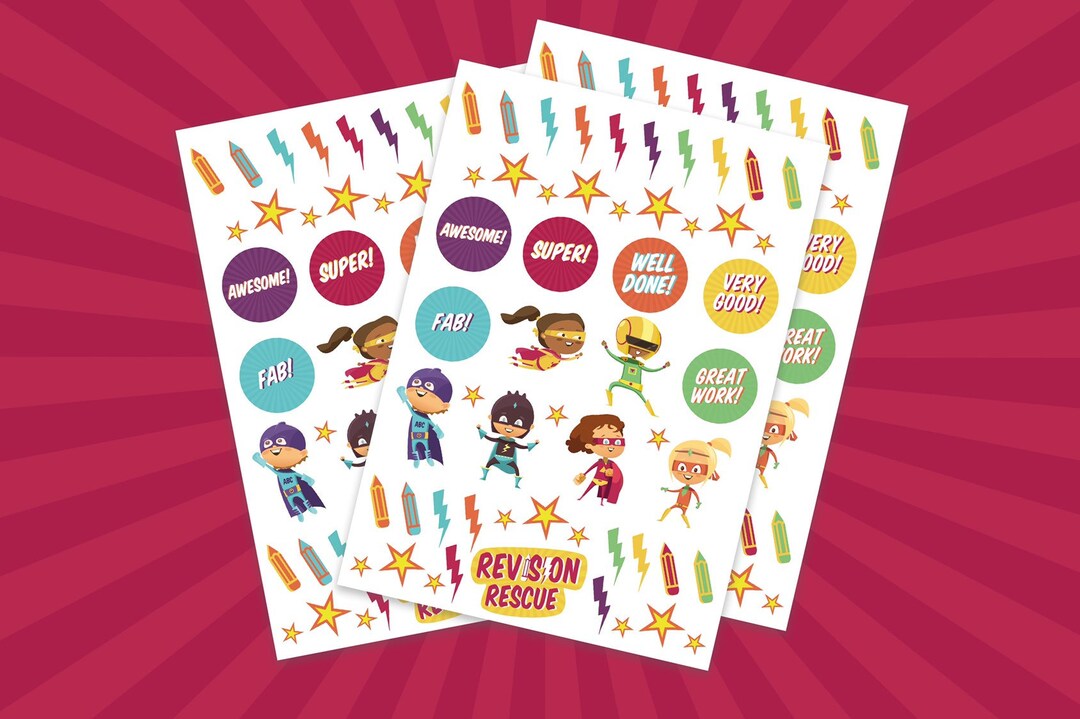 Super Hero Stickers Reward Education Stickers Well Done Stickers Growth Mindset Stickers Awesome