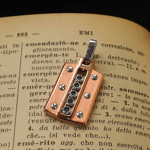 Pendant for Mens Necklace, Sterling Silver Pendant Necklace with Gemstones, Diamonds, Sapphires or Rubies. Personalized Jewels Made in Italy