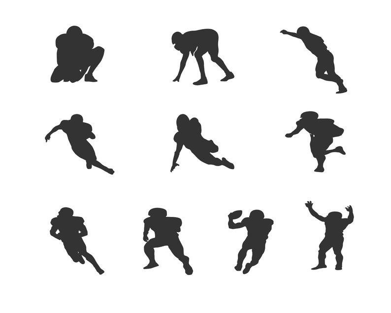 Png and Silhouette file. Svg Dxf American football icon Eps