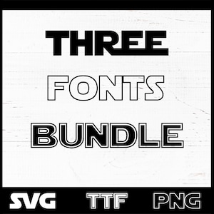 fonts bundle - alphabet - SVG letters for cricut - PNG - TTF outline letters - cut files for cricut