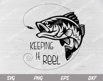 Download Fishing SVG Keeping it reel SVG fishing fun quote svg | Etsy