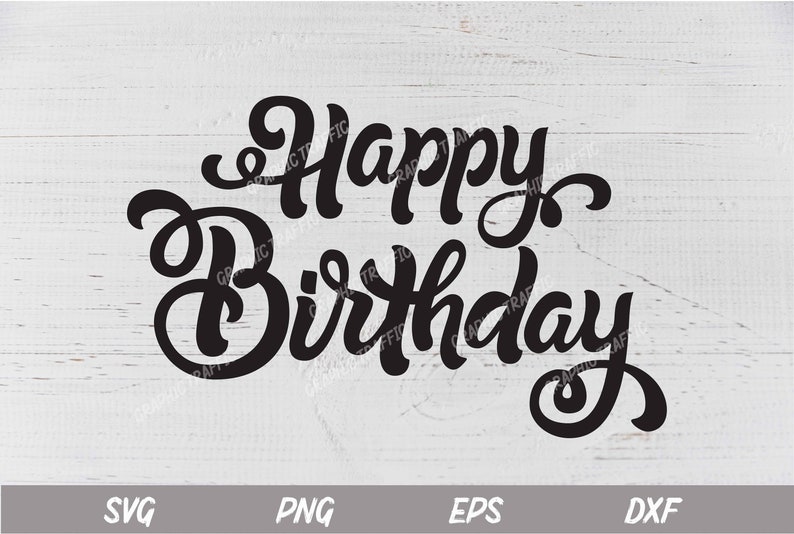 Download Happy birthday banner SVG png eps dfx files Cut file | Etsy
