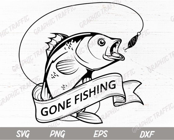 Bass Fish Svg Fishing Svg Cut Files For Cricut Fish Etsy