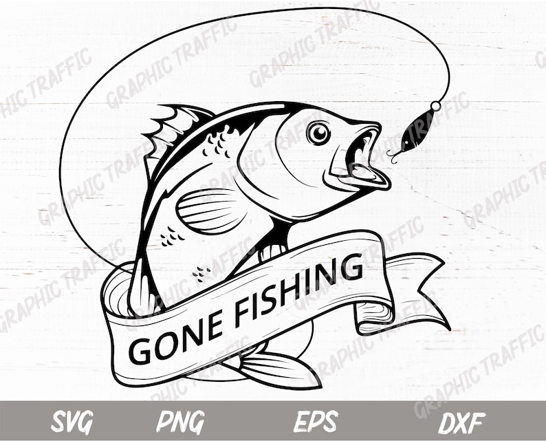 Download Fishing SVG files for cricut Fish silhouette cut file | Etsy