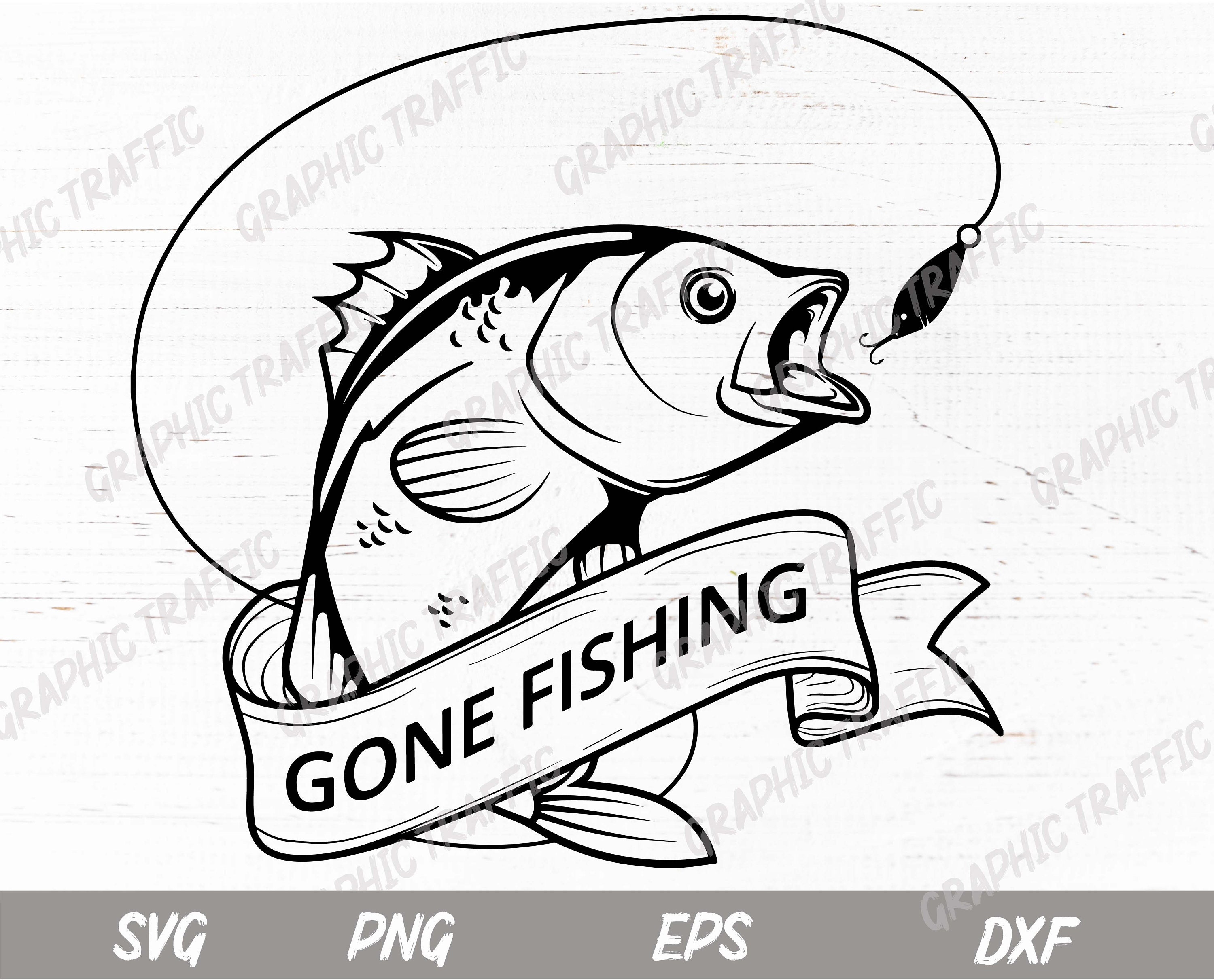 Download Fishing SVG files for cricut Fish silhouette cut file | Etsy