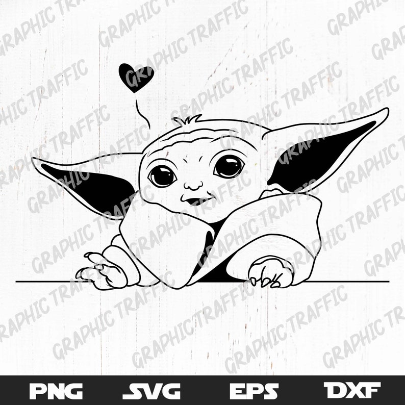 Download Baby yoda SVG file for cricut Cute child cut file png | Etsy