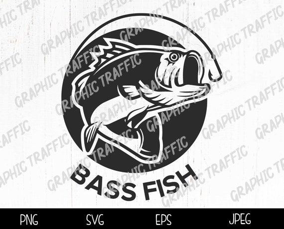 Bass fish SVG cut files for cricut Fishing lure cut file | Etsy