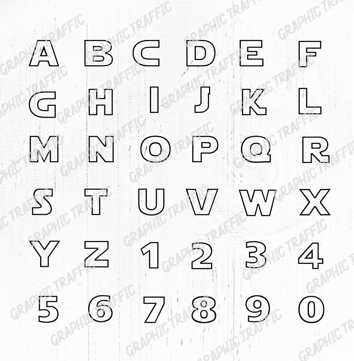 Fonts Bundle - Alphabet - SVG Letters for Cricut - PNG - TTF Outline ...