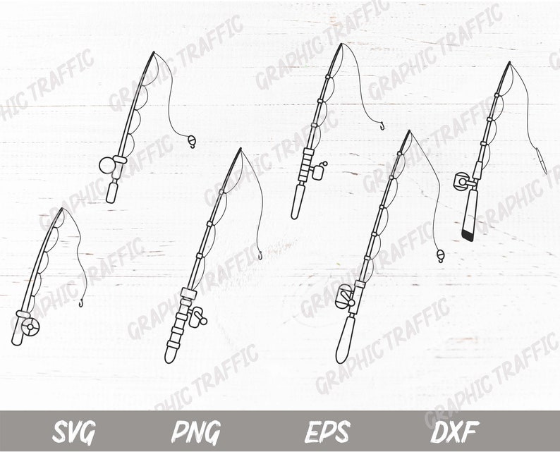 Download Fishing Pole SVG file for cricut Fish rod bundle cut file ...