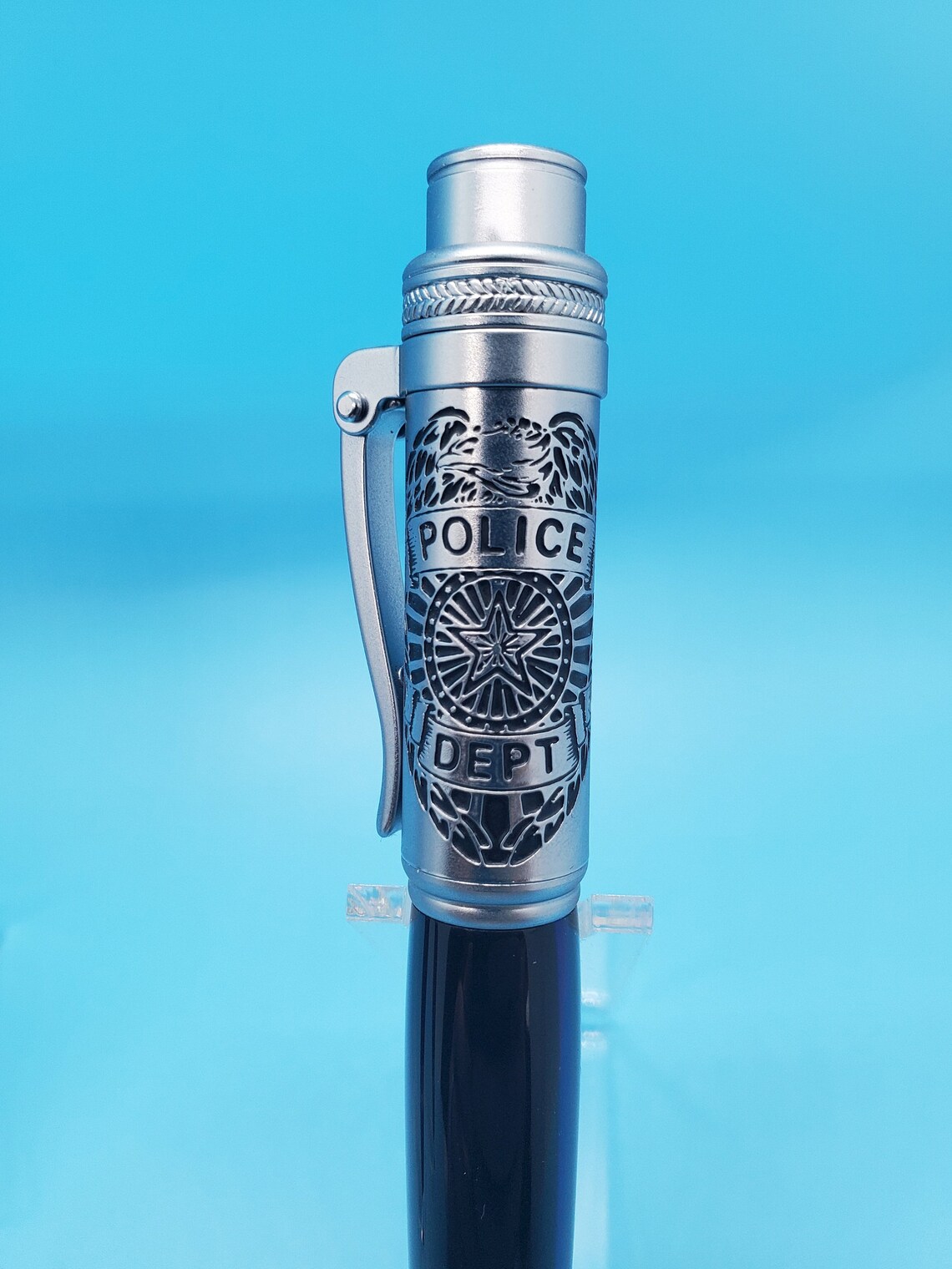 Handmade Click Police Pen/ thin blue line pen Etsy.de