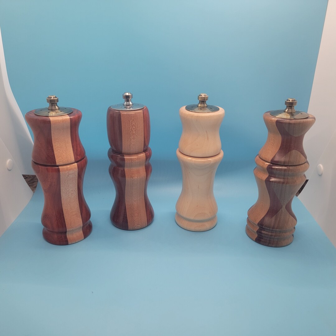 Handmade Salt Shaker and Pepper Grinder Etsy