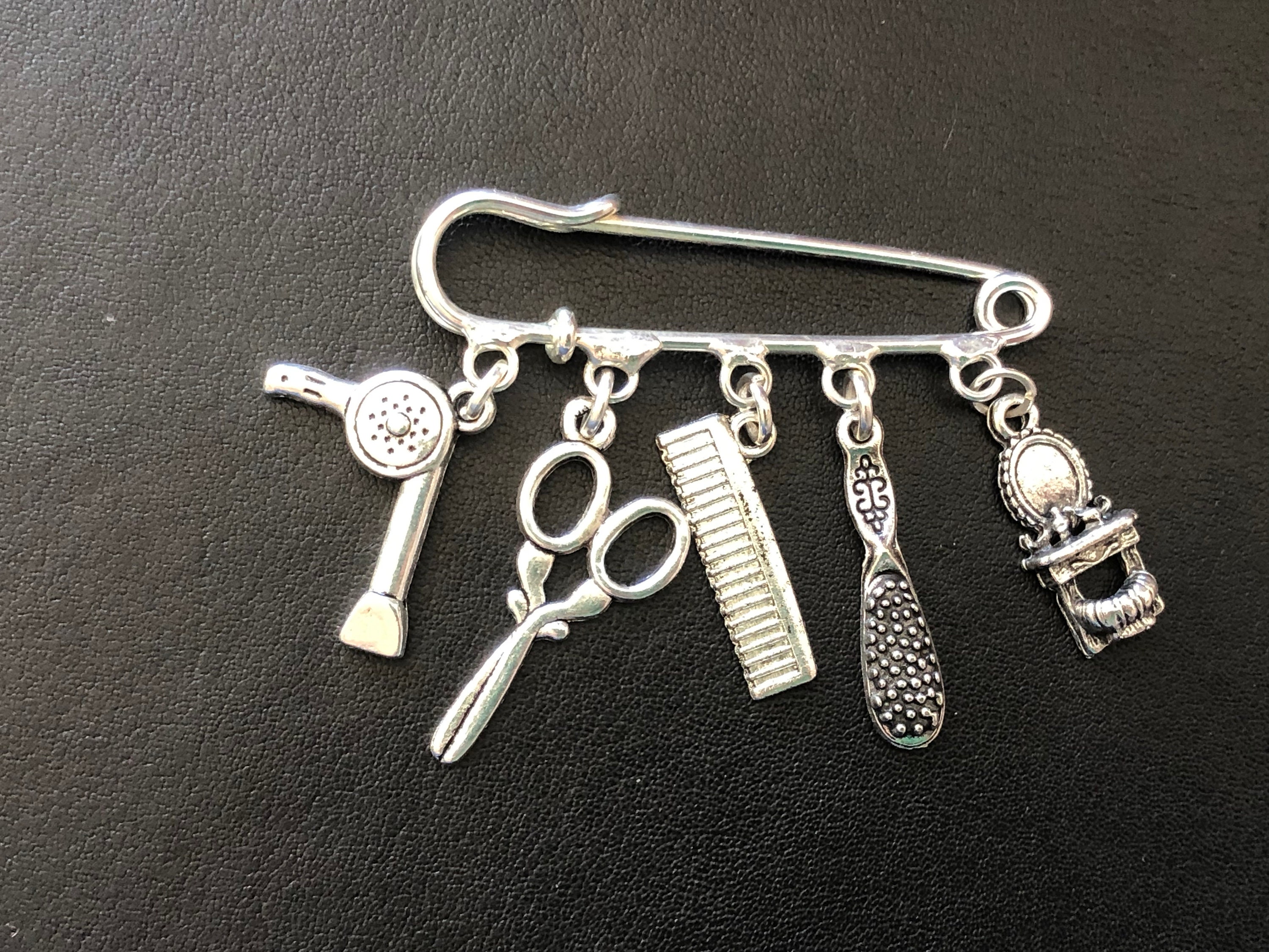 10 Broches De Metal Para Falda Escocesa, 5 Agujeros, Imperdibles