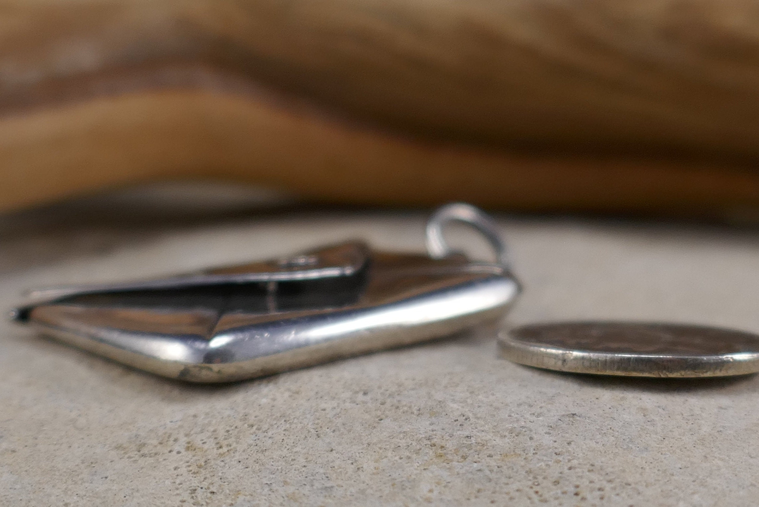 Antique Sterling Silver Stamp Holder Opening Envelope Charm Etsy