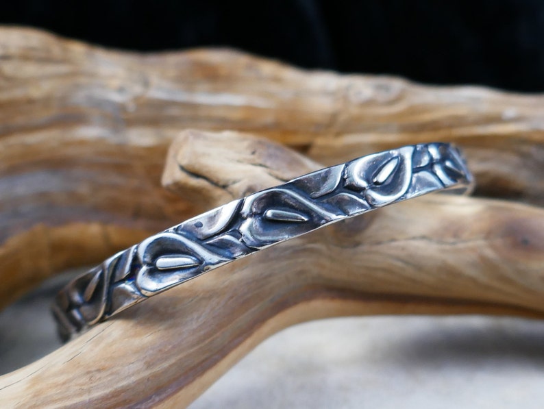 Danecraft Calla Lily Sterling Silver Bangle Bracelet