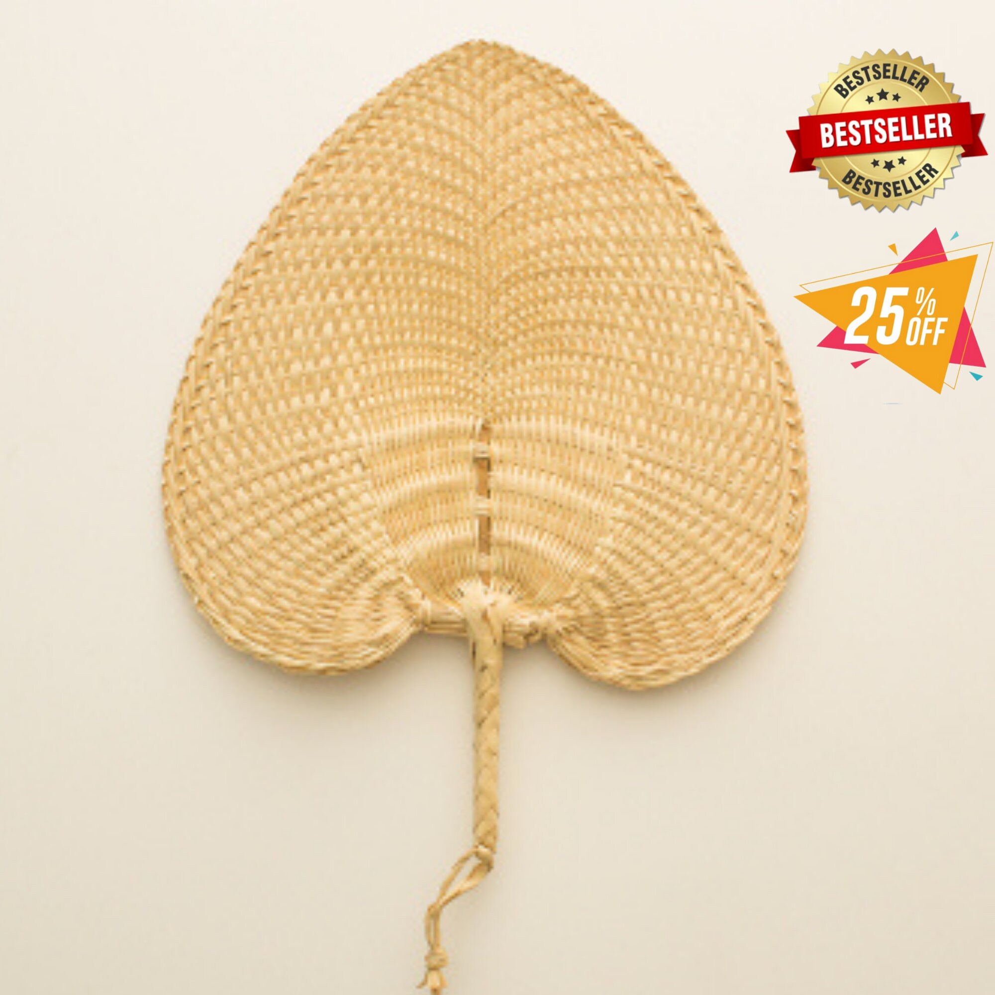 Wall Hanging woven fan wall decor Palm Wall ArtBamboo Wall Etsy