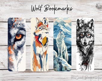 Wolf Metal Bookmark, Animal Bookmark, Wolf Art Bookmark, Wildlife Bookmark, Nature Bookmark, Book Lover Gift, Reader Gift