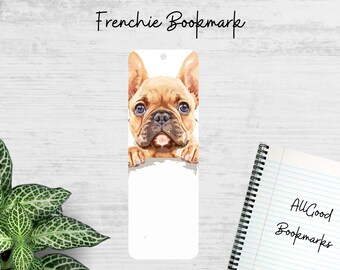 French Bulldog Metal Bookmark – Cute Dog Bookmark Gift for Dog Lovers – Frenchie Book Accessory – Handmade Reading Gift for Pet Owners