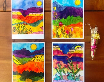 Northwest Choose Your Own Set- National Parks Watercolor Art Gift Set- Blank Notecards- Southwest Southeast Midwest Northeast