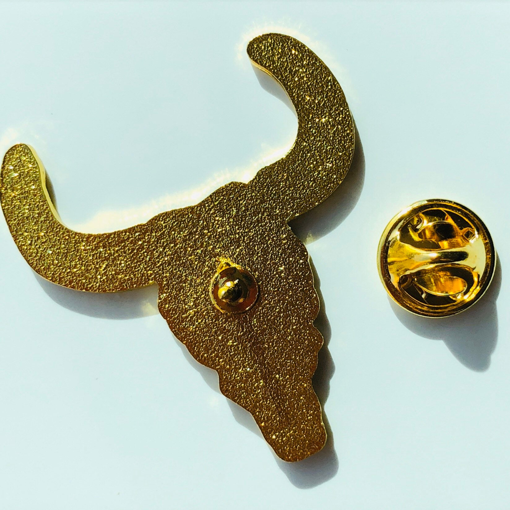 Bison Skull Enamel Pin bison skull enamel pin bison lapel Etsy