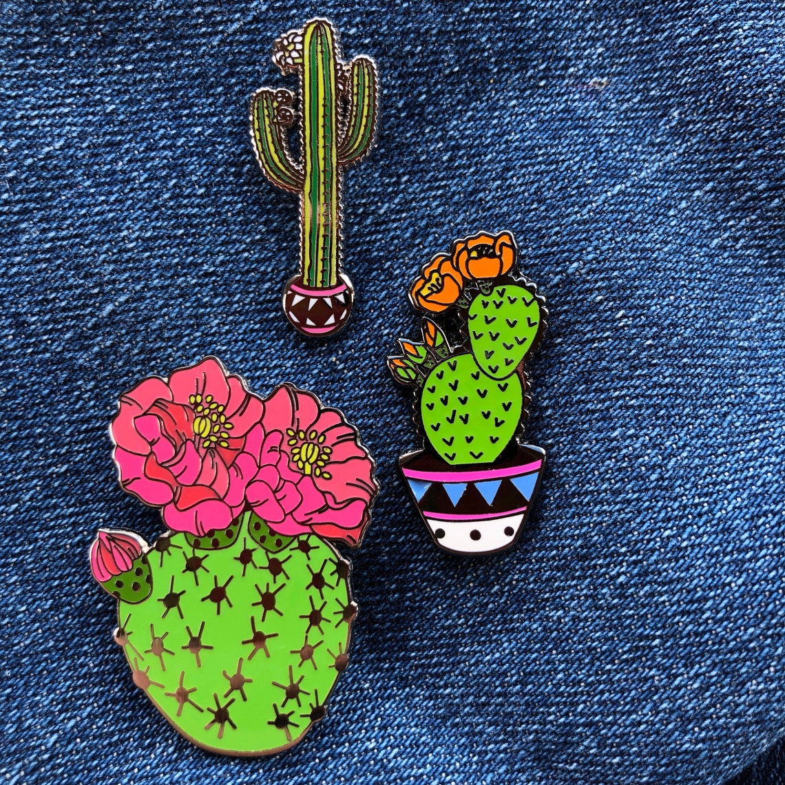 Saguaro Cactus Enamel Pin cactus enamel pin cactus lapel | Etsy
