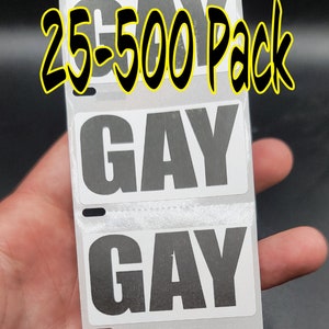 GAY Stickers 25-500 Pack pro LGBT Sticker Gay Pride trans don't say Bill Aufkleber