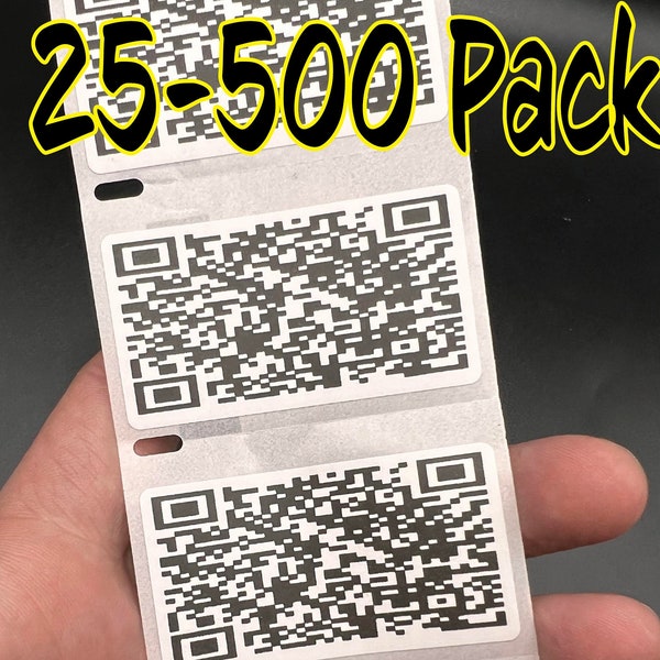 RICK ROLL QR Code 25-500 Pack stickers decal labels bulk lot never gonna youtube prank rickroll rolled rickroll