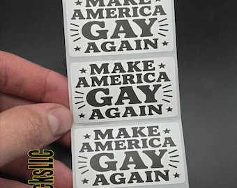 Make America Gay Again 25-500pcs pack stickers decals labels pro lgbt pride usa