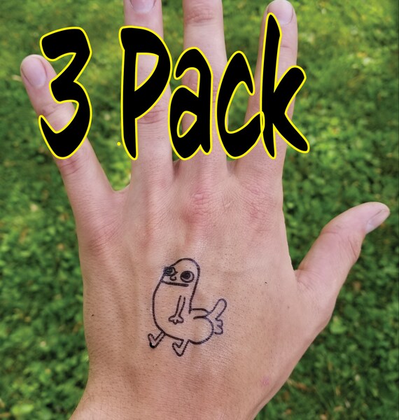 3 PACK DICKBUTT Temporary TATTOO Dong Willy Dick Weiner Willy - Etsy