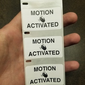 MOTION ACTIVATED STICKERS 25-1000 Pack Gag prank sticker