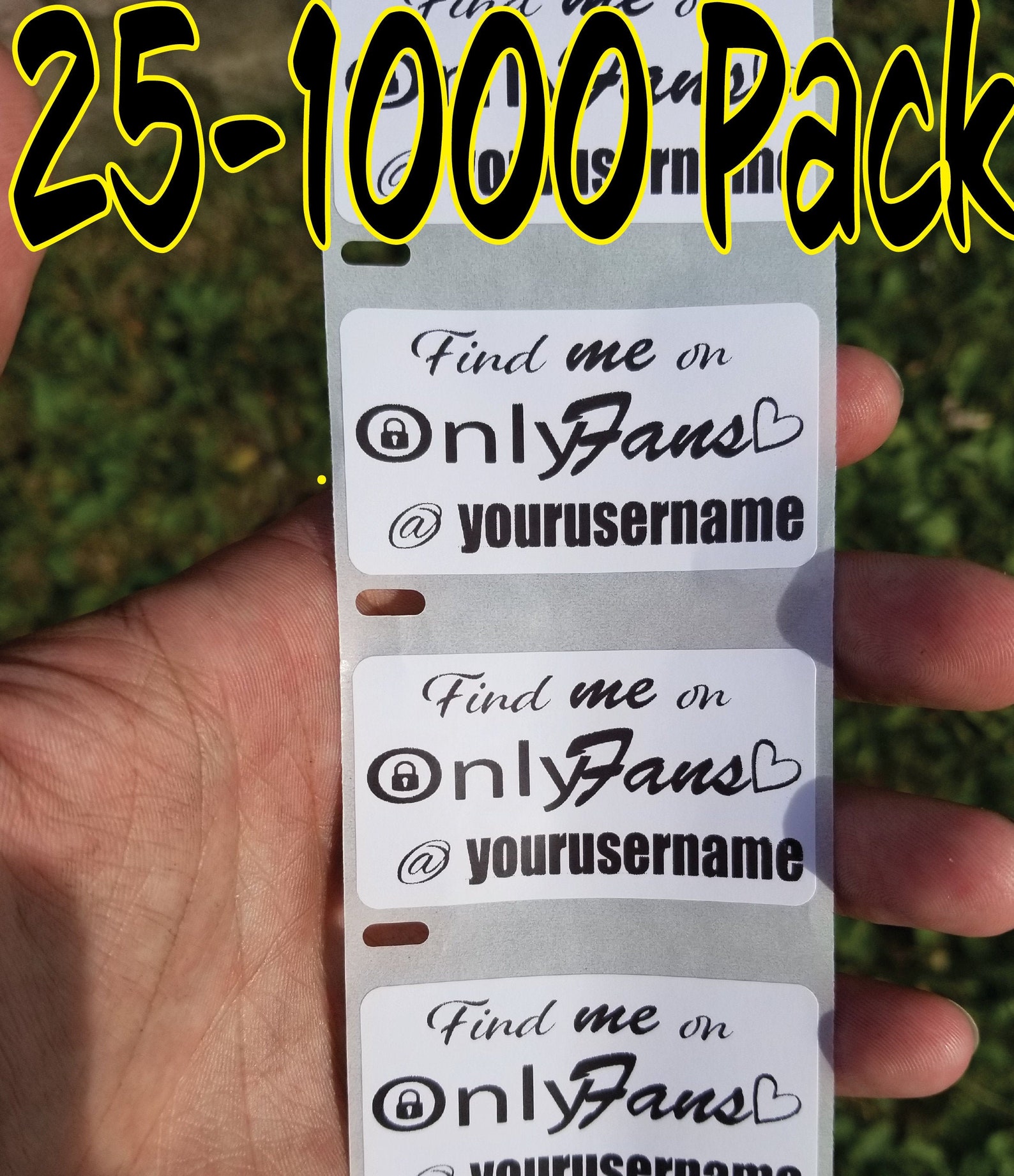 Custom Onlyfans User Name Stickers 25-1000Pack Laptop Wall | Etsy