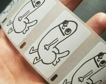 Dickbutt Stickers 25-100pack Gag prank sticker decal YouTube Reddit dick butt bachelorette man guy chode