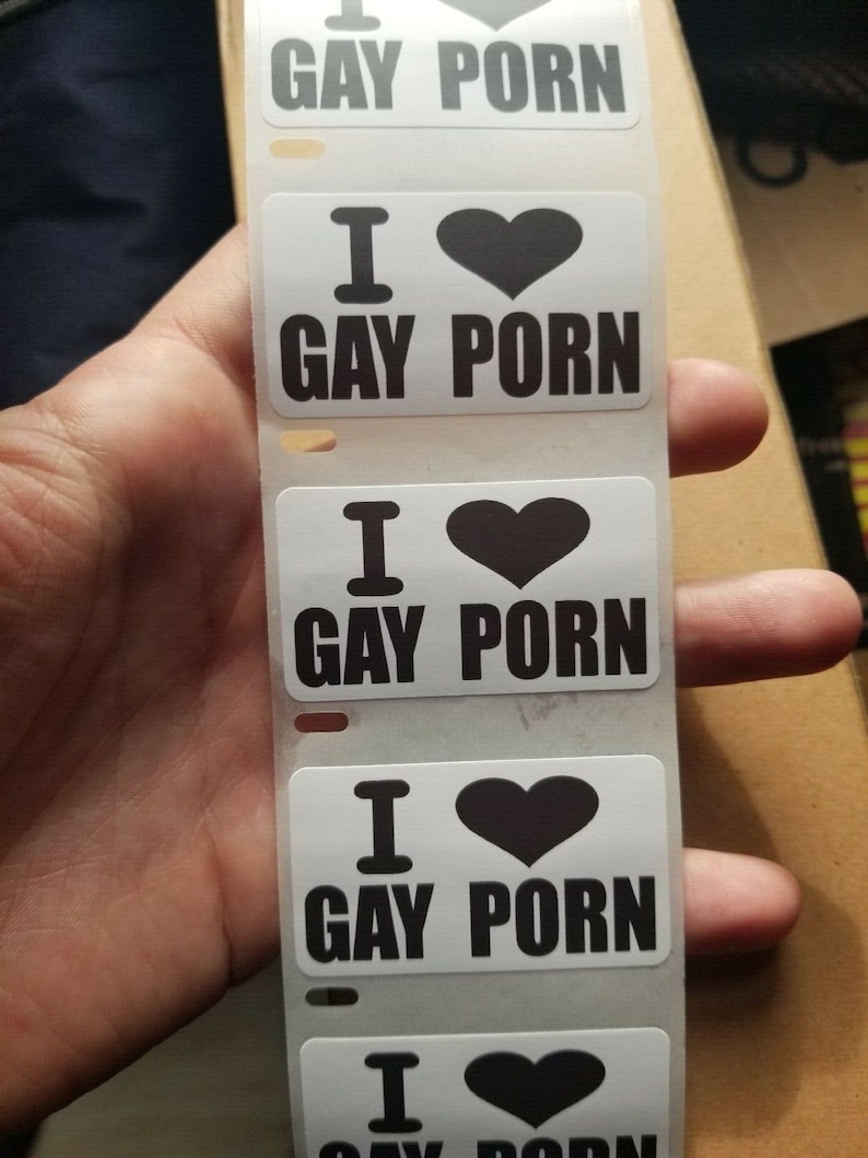 I Love Gay Porn Stickers 25 1000 Pack Gag Sticker Gay Pride Etsy Canada
