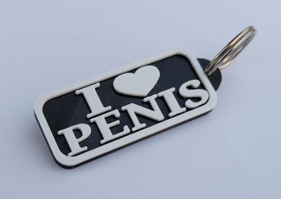 Ich LIEBE PENIS Schlsselanhnger Erwachsene Humor groe schwarze hart  Kunststoff BBC wasserdicht Schwanz - Etsy.de