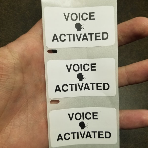 VOICE ACTIVATED STICKERS 25-1000 Pack Gag prank sticker