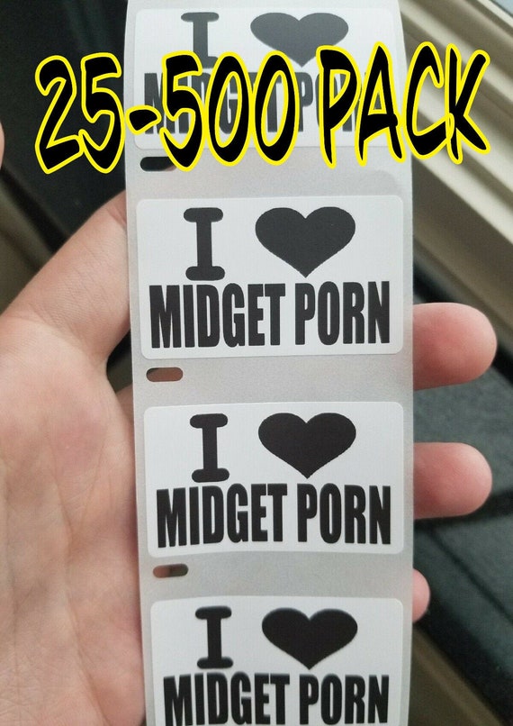 I LOVE FEET Stickers 25-500 Pack gag sticker joke decal foot fetish